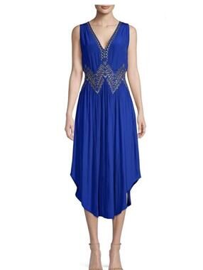 Ramy Brook Demi Dress in Azure Blue - Size 8 - Boho Chic